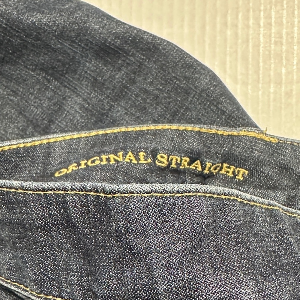 American Eagle original straight extreme flex 4 distressed Blue Jeans 32x32 - Picture 11 of 13